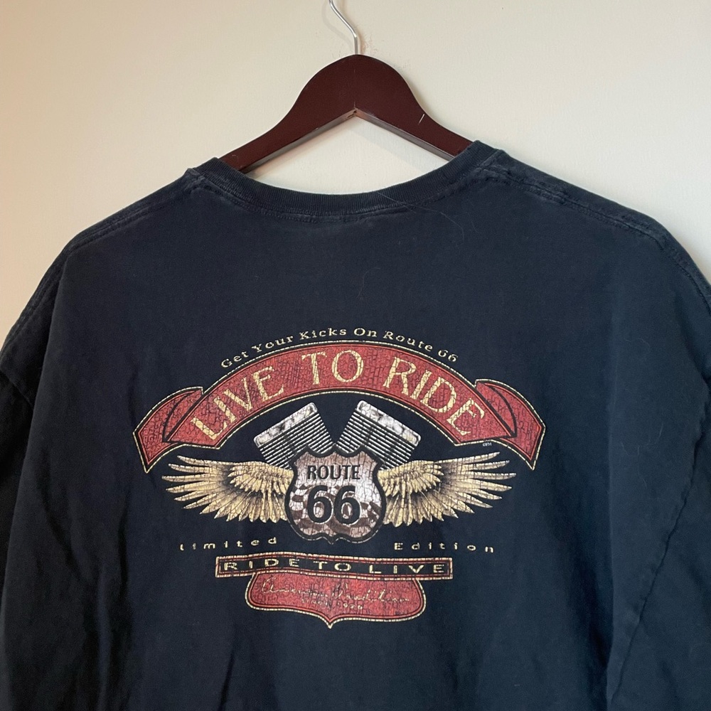 Y2K Route 66 live to ride tee